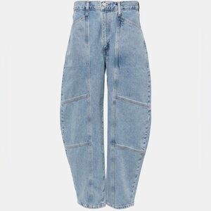 AGOLDE Mara high-rise barrel-leg jeans - size 26. NWT